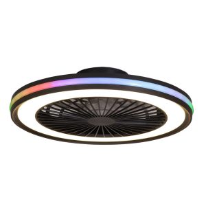 Stropni Ventilator BLACK 60W RGB