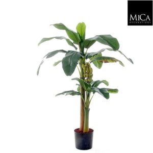 Banana tree green in plastic pot - h150xd85cm