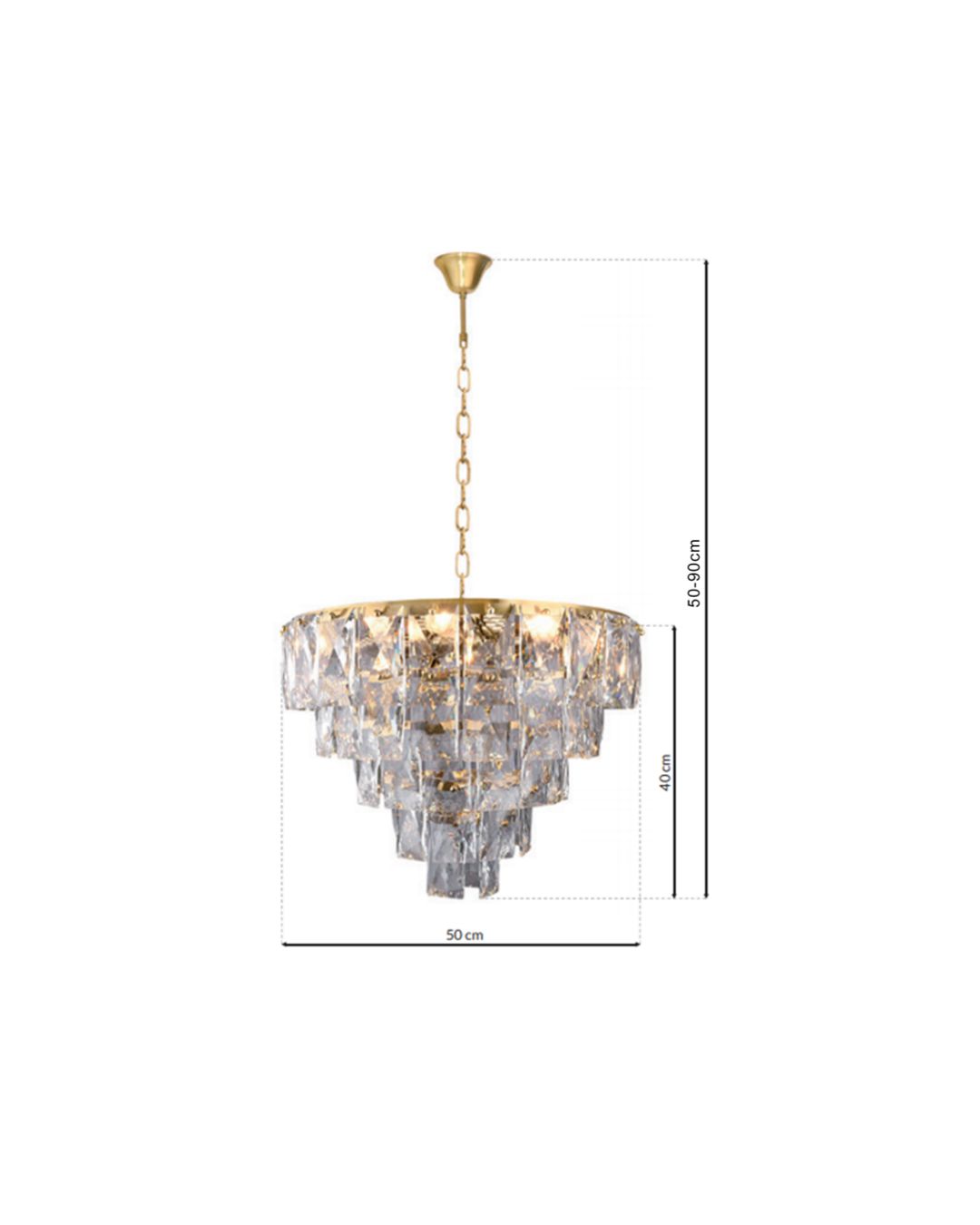 Luster kristalni Chelsea 50cm - Slika 6